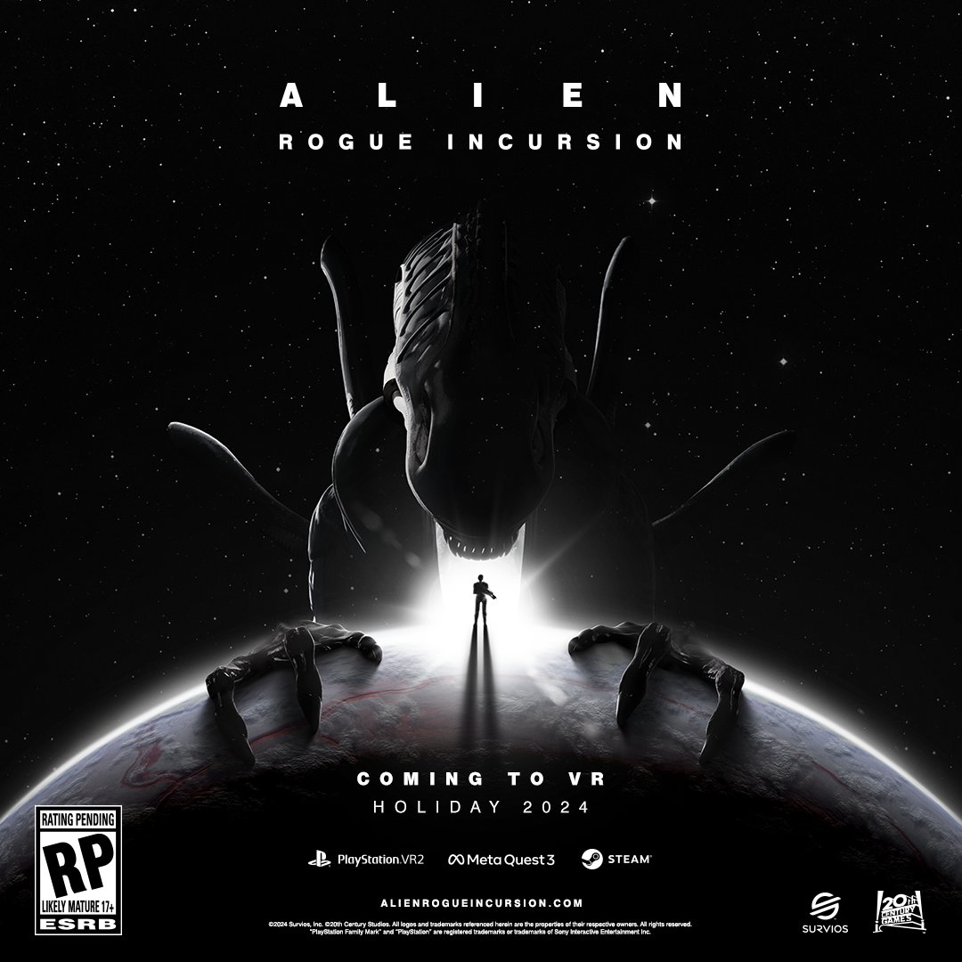 Alien: Rogue Incursion, a new single-player action-horror game comes to VR, Holiday 2024.