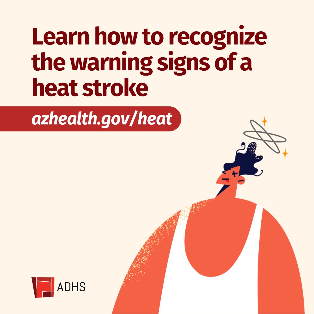 How much do you know about preventing heatstroke? Learn the signs. Stay informed and learn how to keep yourself and your loved ones safe: azhealth.gov/heat