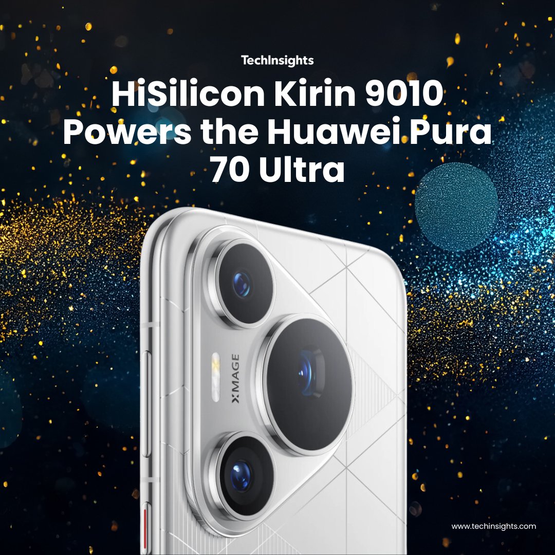 Following the Technical analysis of the Huawei Pura 70 Ultra, we can confirm with high confidence that the HiSilicon Kirin 9010 system-on-chip (SoC) is manufactured using SMIC’s 7nm N+2 process node. Find out more. bit.ly/3QnKzSq #Huawei #HuaweiPura70Ultra