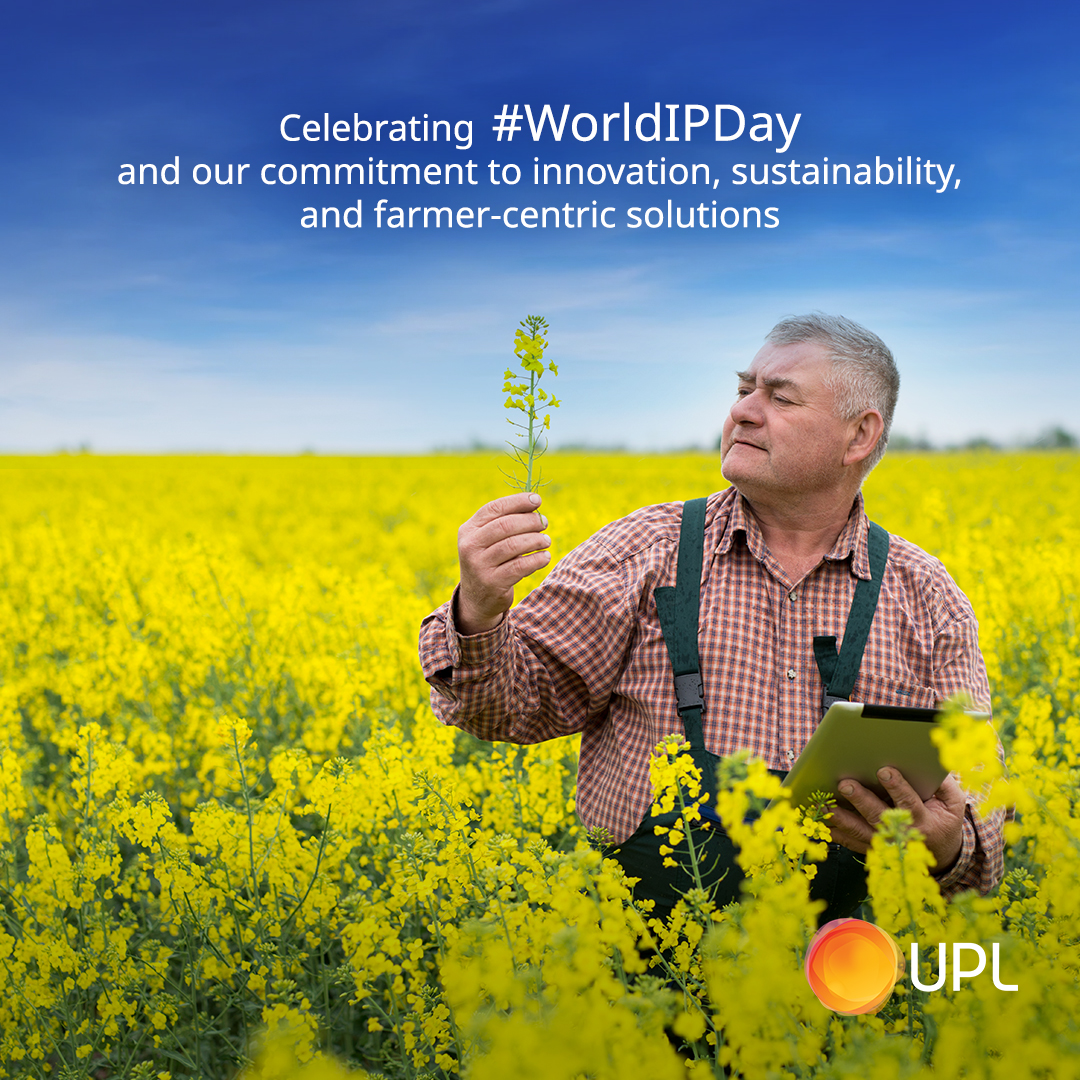 Celebrating #WorldIPDay with UPL Corp's commitment to innovation & sustainability in agri-solutions. With 2300+ patents & 16K registered trademarks, we are Reimagine Sustainability to deliver the highest results for farmers, stakeholders, consumers, & the planet.