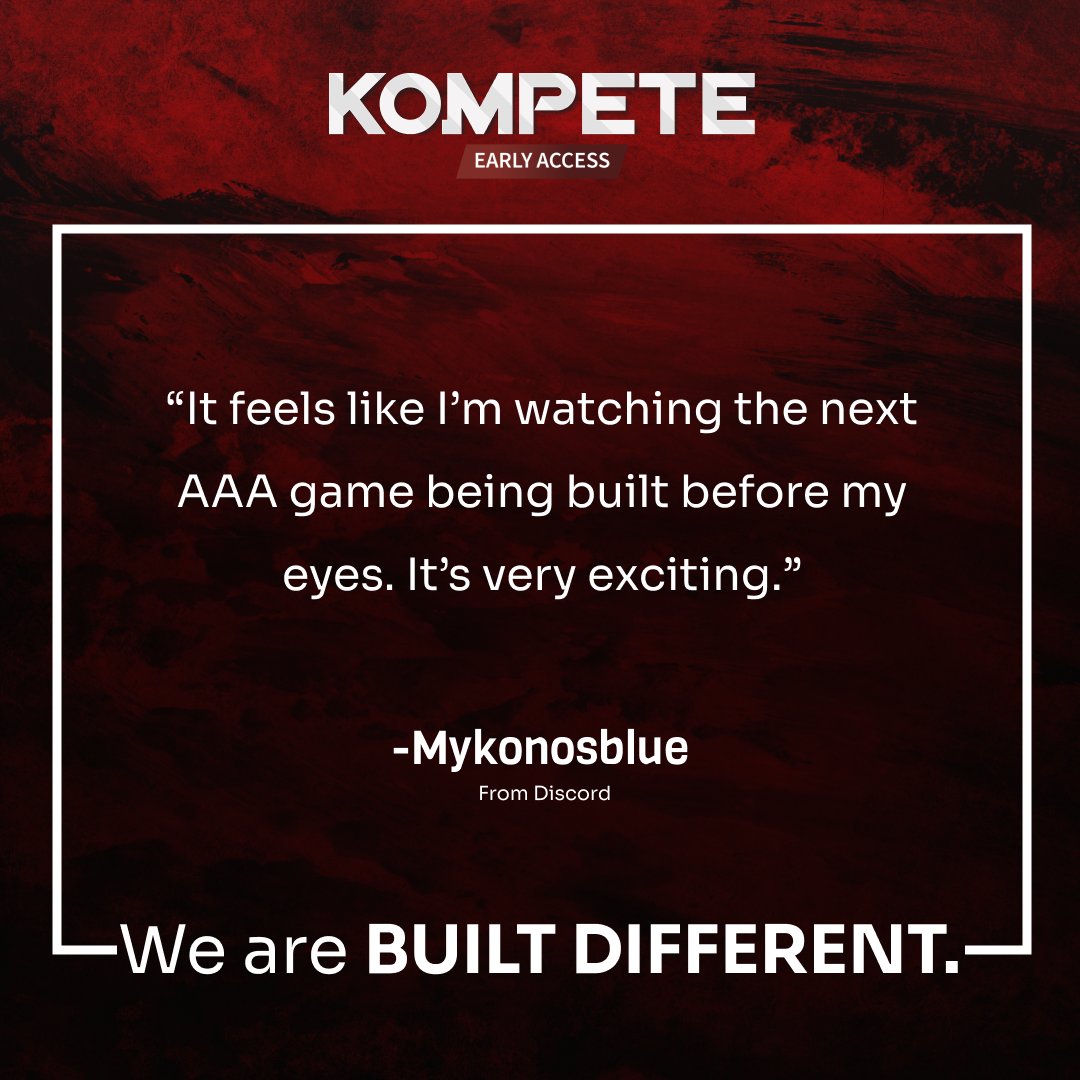 Thank you for your support, Mykonosblue! We'll be sending you $75 worth of KOMPETE Token for your consistent good vibes and support. LFK!