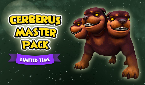 Up for a triple dog dare? 🦴 Take on the task of taming the almighty Cerberus with the masterful items in the Cerberus Master Pack! You have a chance to get Cerberus Mounts, Cerberus Master Gear Sets, and much more! eu.wizard101.com/game/eerie-apr… #Wizard101Europe