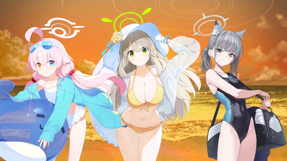 Daily Abydos #138: Hoshino, Nonomi, and Shiroko

The founding members of the Foreclosure Taskforce (in swimsuits)