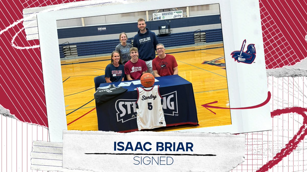 We are excited to announce the signing of Isaac Briar from Sterling High School. Isaac was voted first-team all league for the Heart of America. We can't wait to have him on campus next fall. #Swordsup
