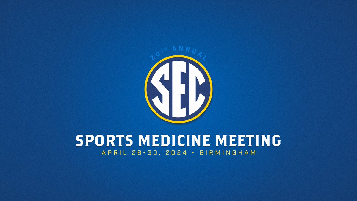The @SEC is hosting the 20th SEC Sports Medicine Medical Meeting this weekend, an annual program that provides continuing education to medical professionals across the SEC footprint. 🔗 SECSports.com/sportsmedicine #ItJustMeansMore
