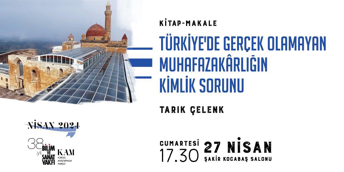Yarın bekleriz 🌿 📌 Tarık Çelenk ile 'Türkiye'de Gerçek Olamayan Muhafazakârlığın Kimlik Sorunu' üzerine konuşacağız. 👉🏼 tinyurl.com/muhafaza