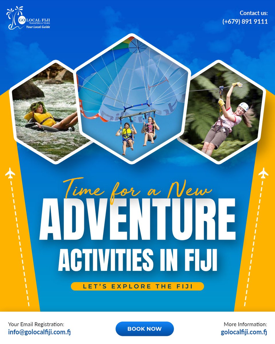 Unleash Your Inner Explorer: ✨ Fiji Adventure Activities with Go Local Fiji! ✨

#GoLocalFiji #FijiAdventures #AdrenalineRush #UnforgettableMemories #WaterActivities #LandAdventures #HelicopterTours #ScubaDiving #WhiteWaterRafting #Ziplining #Kayaking #BookNow #LetsGoFiji