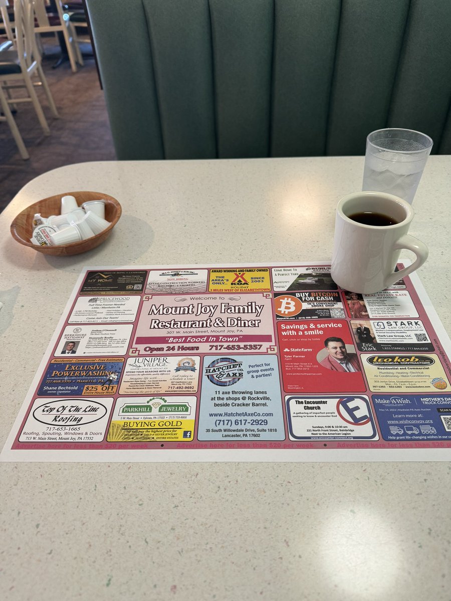 i trust this placemat over any 5-star yelp review