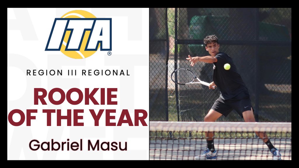 𝗜𝗧𝗔 𝗥𝗲𝗴𝗶𝗼𝗻 𝗜𝗜𝗜 𝗔𝘄𝗮𝗿𝗱𝘀 Congratulations to Gabriel Masu on being named the ITA Regional Rookie of the Year! #GoHINDS