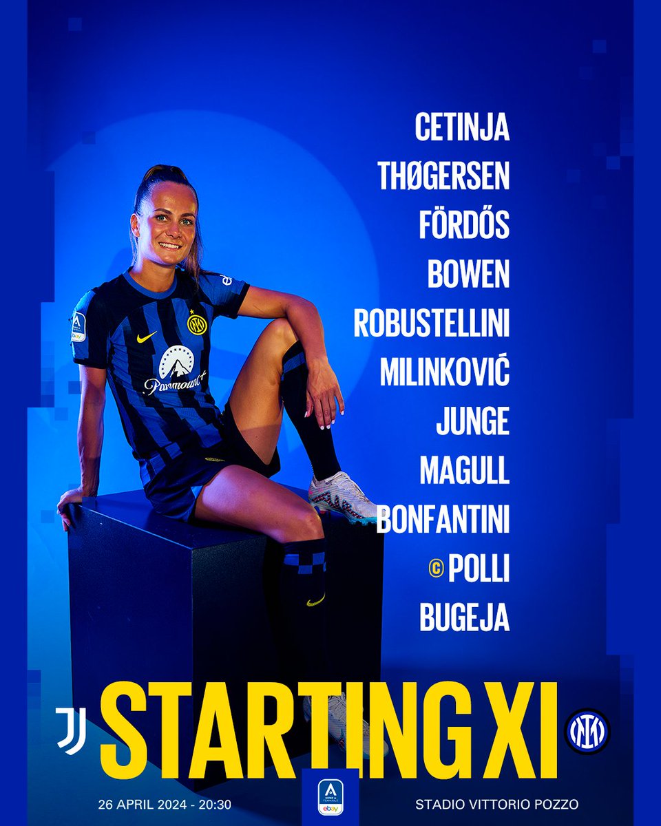 Le scelte di @ritaguari per #JuventusInter 🔥 👉 bit.ly/3JWslnv #ForzaInter #InterWomen