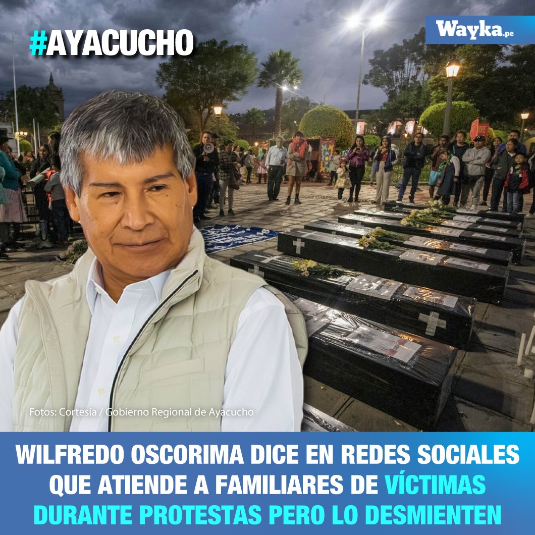 #Ayacucho | 📍Oscorima se habría colado a la reunión. A solicitud de la Defensoría de Ayacucho, cinco familiares de las víctimas de la represión estatal durante las protestas contra Dina Boluarte fueron citados al Gobierno Regional de Ayacucho para hacer seguimiento a sus…