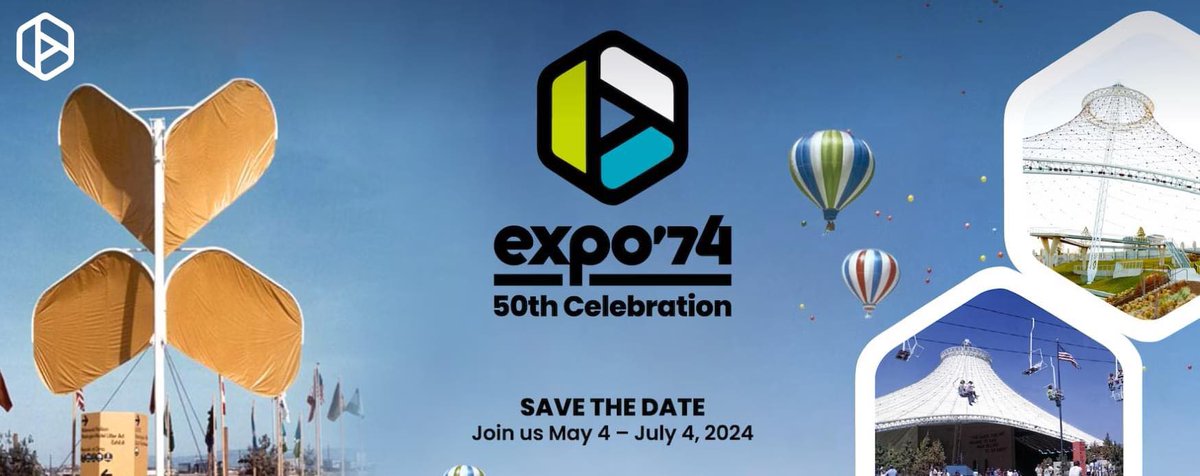 ONE WEEK! Join the City of Spokane as we recreate the vibrant spirit of Expo '74 during the Expo 50th Celebration! The calendar of events will take place between May 4 and July 4, 2024. To find more info and to view the full events calendar, please visit spokaneexpo50.com.