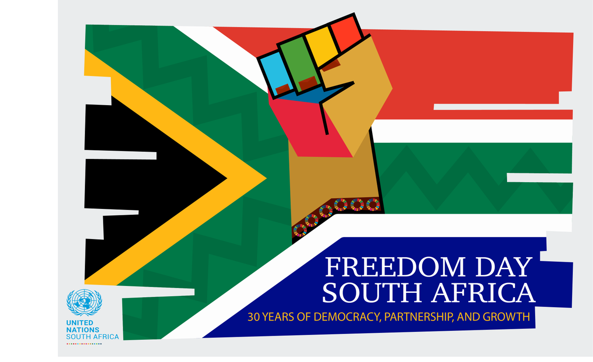 Happy #FreedomDay Mzansi! 🕺💃 Celebrating 30 years of steadfast commitment to democracy, partnership, and growth. The journey has been marked by shared values, mutual respect, and a collective pursuit of global peace and prosperity and for that we salute you🇿🇦. #30for30