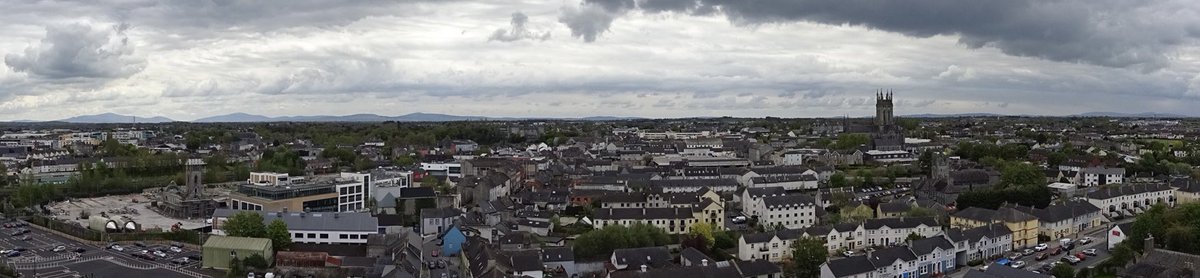 Made it to the top of the round tower of St Canice Cathedral, Kilkenny this afternoon. A bit of a fitness test (I just about passed) but worth it for the views.