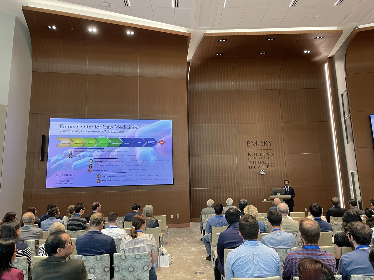 Emory Center for New Medicines (@emorynewmeds) on Twitter photo Honored to have support from <a href="/WinshipAtEmory/">Winship Cancer Institute of Emory University</a>! This morning, Winship Executive Director, <a href="/RamalingamMD/">Suresh S. Ramalingam, MD, FASCO</a>, announced Winship’s investment in the CNM and our first cohort of cancer therapeutic projects. We’re excited to help move these projects towards the clinic in the coming years! Honored to have support from <a href="/WinshipAtEmory/">Winship Cancer Institute of Emory University</a>! This morning, Winship Executive Director, <a href="/RamalingamMD/">Suresh S. Ramalingam, MD, FASCO</a>, announced Winship’s investment in the CNM and our first cohort of cancer therapeutic projects. We’re excited to help move these projects towards the clinic in the coming years!