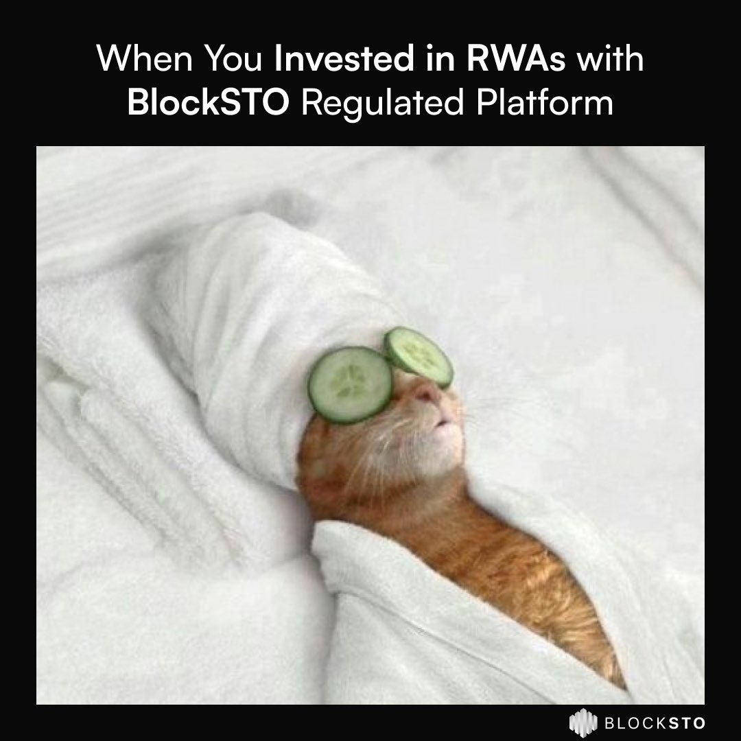 Relaxation mode: ON 😌 When you choose BlockSTO for your RWA investments, you're not just choosing a platform; you're choosing peace of mind. Wrapped in the security of a regulated platform, just like a spa day for your investments! #InvestmentZen #BlockSTO #RealEstateRevolution