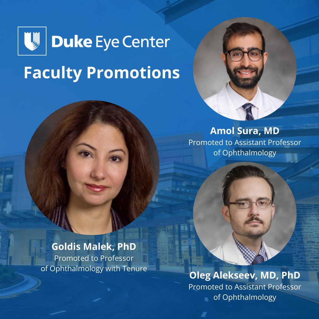 Join us in celebrating three faculty promotions in our department this month! Congratulations on these well deserved achievements that recognize years of effort and dedication💙