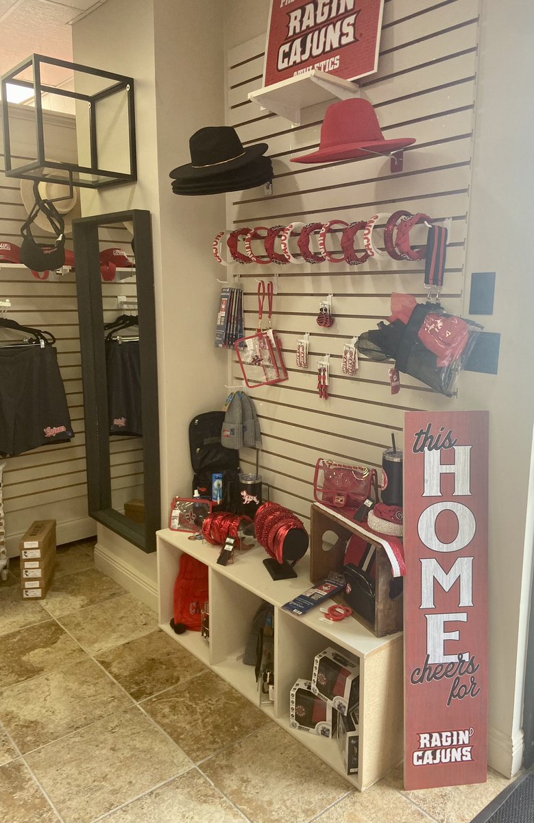 Going to the games this weekend? Check out our friends at Absolutely! Embroidery and More on Kaliste Saloom Road where they have some new and top-notch Cajuns gear on the shelf.