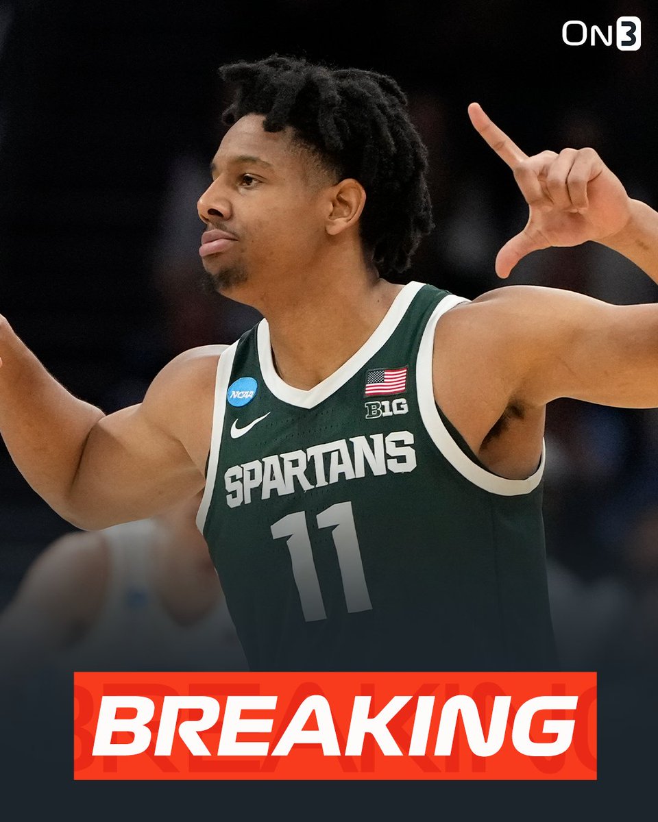 BREAKING: Michigan State guard AJ Hoggard has entered the NCAA Transfer Portal, @JamieShaw5 reports. on3.com/college/michig…