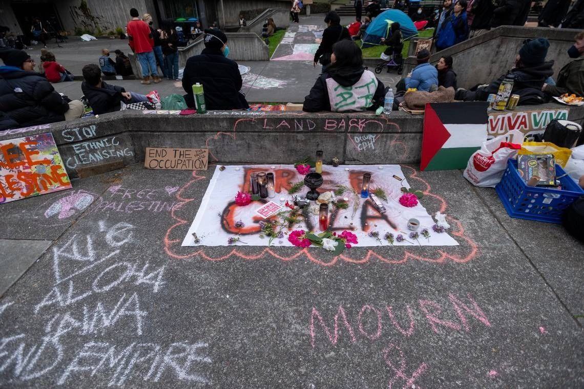 🚨 Students at Cal Poly Humboldt in Arcata, California have occupied a second building, after turning 'Seimens Hall' into 'Intifada Hall' during their ongoing encampment in solidarity with Gaza All classes have been cancelled or moved online