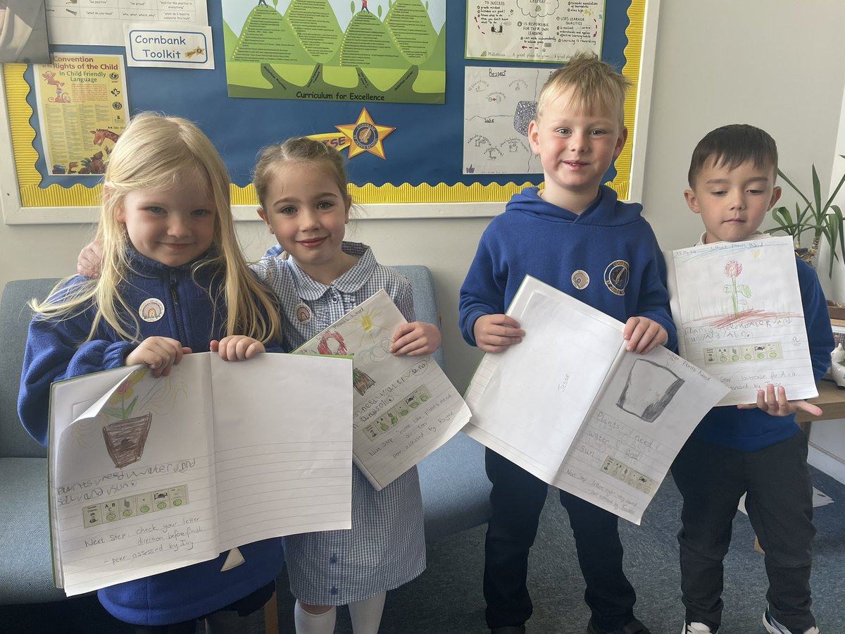 Wonderful writing in P1D today all about what plants need to survive ✍️🌱 They were keen to show Mrs Stevenson that they had peer assessed each other’s work 🚦⭐️ #feedback #nextsteps