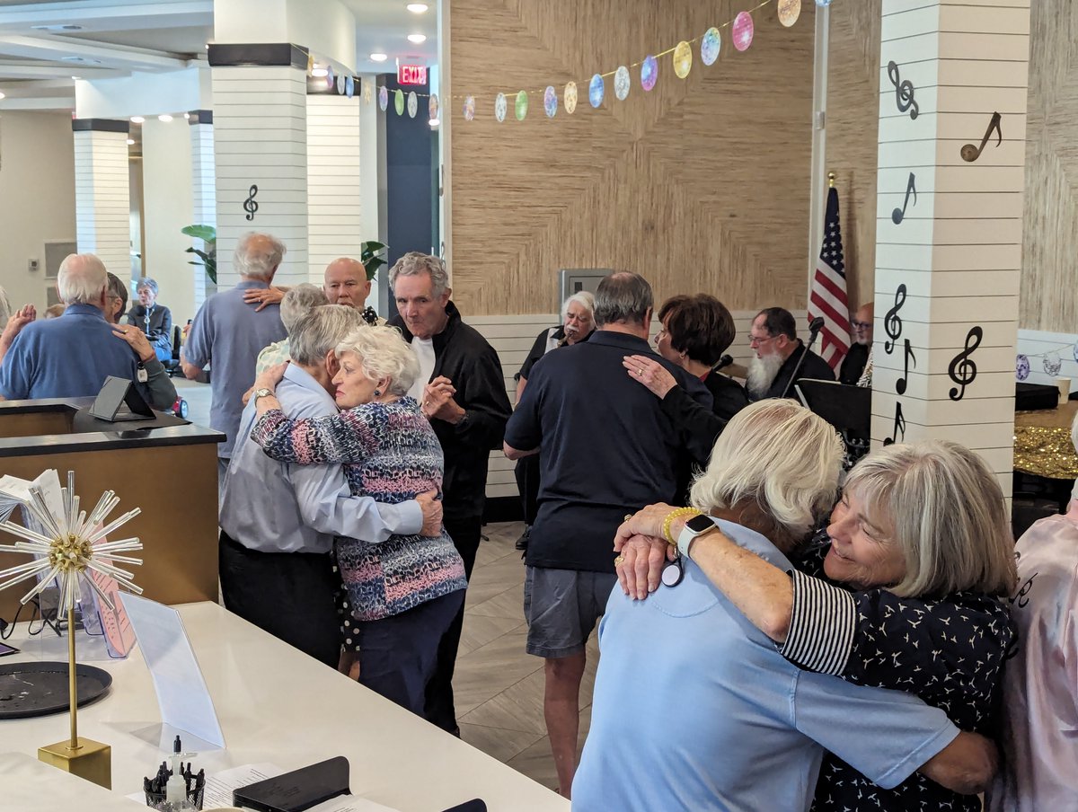 🎶 🕺 💃 #Starling at #Nocatee Independent Living residents loved the American Bandstand Party! We had a full band and residents danced to a ton of their favorite songs from the era. A lot of folks dressed up in costumes for the party. This was such a fun party!