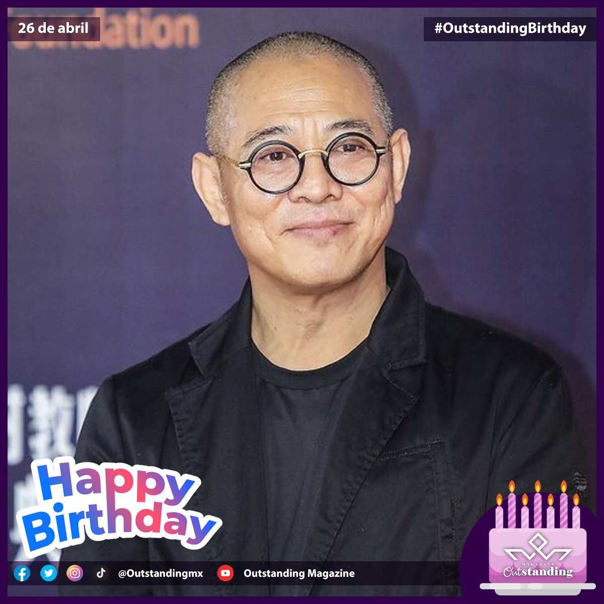 ¡Feliz Cumpleaños, Jet Li! 'El único' Emperador de China llamado Danny y apodado 'The Dog'. #OutstandingBirthday #JetLi #HappyBirthday