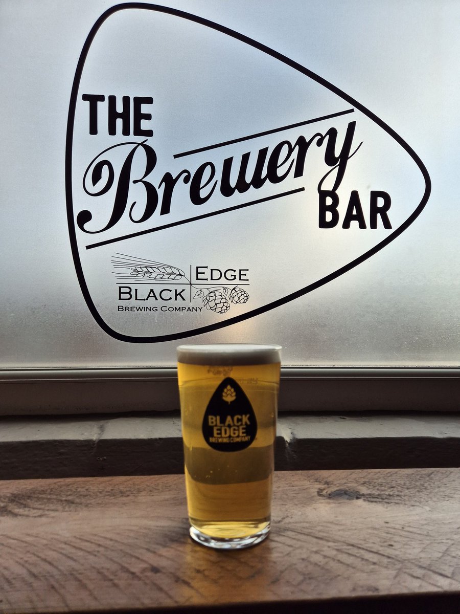 Now drinking the @Blackedgebeers Blonde in @thebrewery_bar