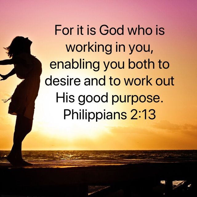 I praise You, Lord God, and I stand on Your faithful promise that You are at work in my life to work out Your good purpose ❤️ 'For it is God which worketh in you both to will and to do of his good pleasure.' Phil 2:13❤️ #Amen❤️
