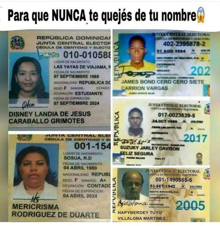 egdanisp's tweet image. #Yoconfiesoque...
👇
Me he quejado de mi nombre pero... Hay casos de casos 😊🥹

#nombres #combinaciones #tendencias #nombresraros #nolohagan