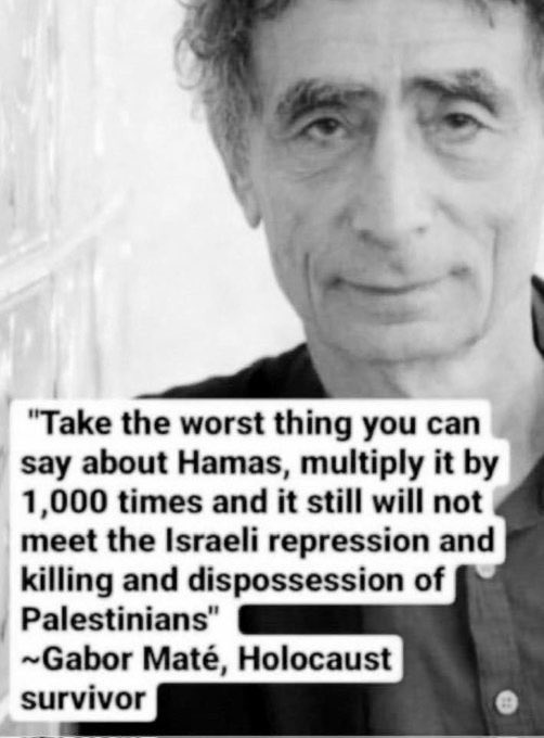 @jacksonhinklle A quote from from Gabor Mate on this occasion.