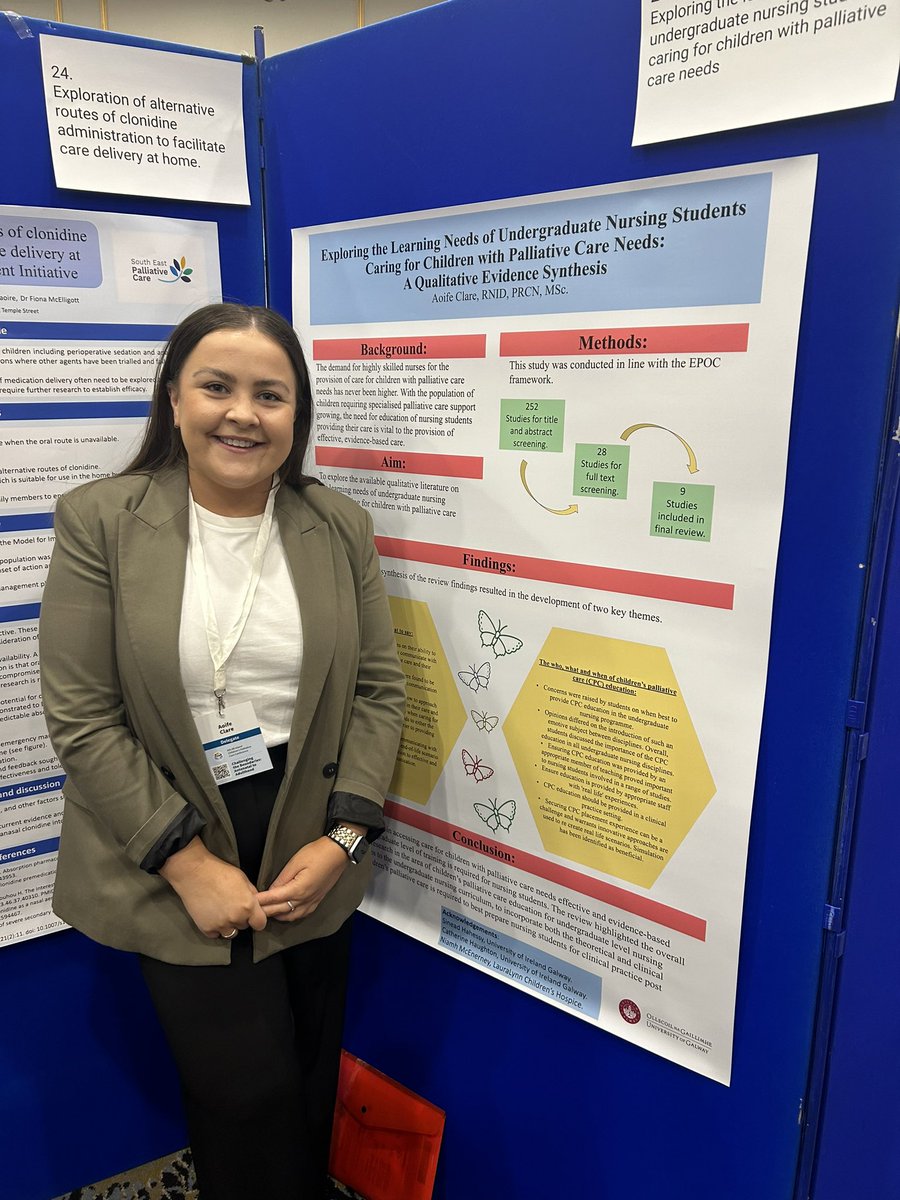 Delighted to have been the opportunity to present my MSc research on The Learning Needs of Undergraduate Nursing Students Caring for Children with Palliative Care Needs @cpcconf2024 over the past two days.