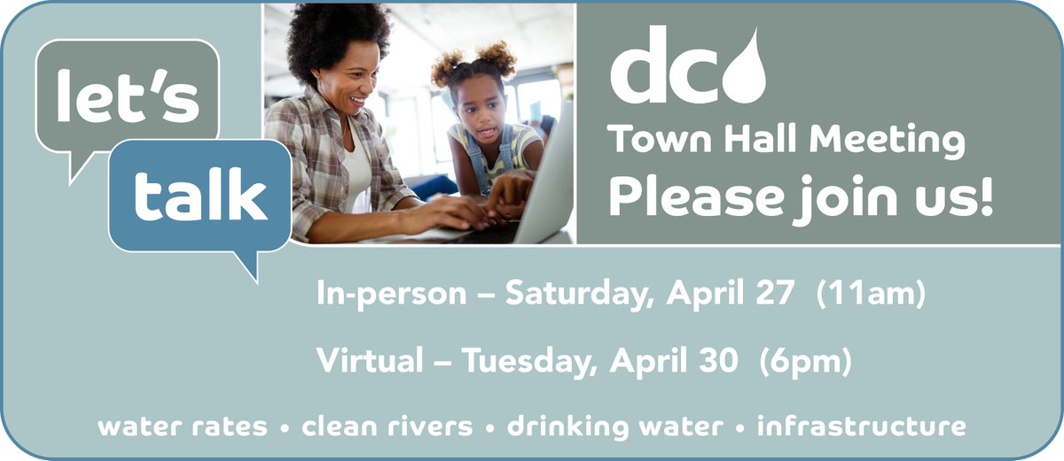 Happening in Ward 7 tomorrow: <a href="/dcwater/">DC Water</a> is hosting a Town Hall, 11:00am, 4058 Minnesota Avenue NE.  

CEO David Gadis will discuss proposed rates, current projects and issues affecting our community.