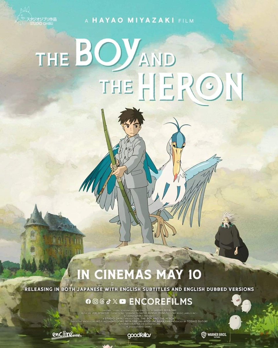 Miyazaki Hayao & Studio Ghibli's #TheBoyAndTheHeron, winner of the Academy Award for the Best Animated Feature Film, gets a theatrical release in India - in cinemas May 10th. In Japanese with English subtitles, and English dubbed version. @WarnerBrosIndia