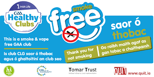 We wish to remind everyone that Kilcoyne Park is a Smoke and Vape Free Zone and we ask everyone to respect that policy @HealthyIreland #gaahealthyclubs