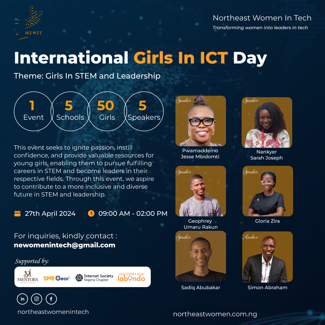 Northeast Women In Tech presents 'Girls in STEM and Leadership,' a groundbreaking event that will include insightful talks, hands-on workshops, and networking opportunities for the participants. 

#GirlsInSTEM #LeadershipDevelopment #WomenInTech #Empowerment #STEMeducation'