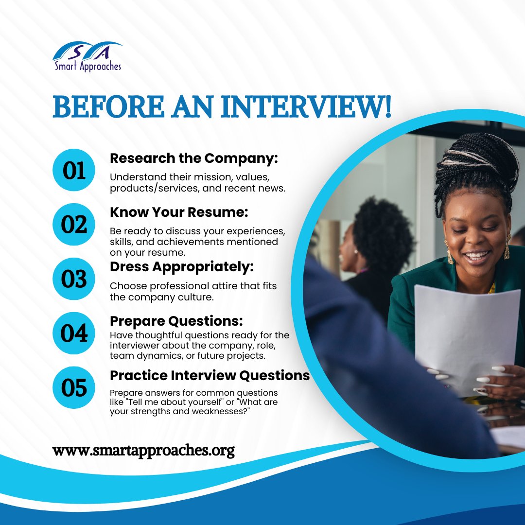 Here are five important things to know before an interview.

#tech #weekend #tips  #jobvacancy #jobseekers #jobinterviewtips