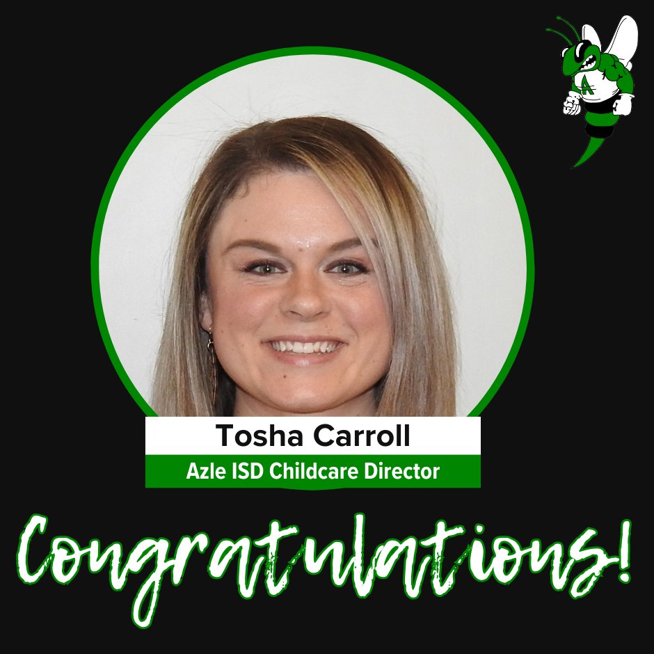 Congratulations to Tosha Carroll on being selected as the new director of our employee childcare center, the Azle Early Learning Center! #WeAreAzle Read more 👉 azleisd.net/article/1568935
