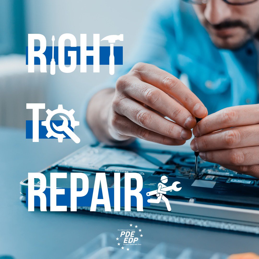 WHY BUY NEW WHEN YOU CAN FIX IT? 🧑🏻‍🔧🇪🇺 Consumers’ right to repair products will now become a reality. It will be easier and cheaper to repair rather than buy new, expensive items. We, Eurodems, reached this major achievement for the Parliament and its commitment to empowering…