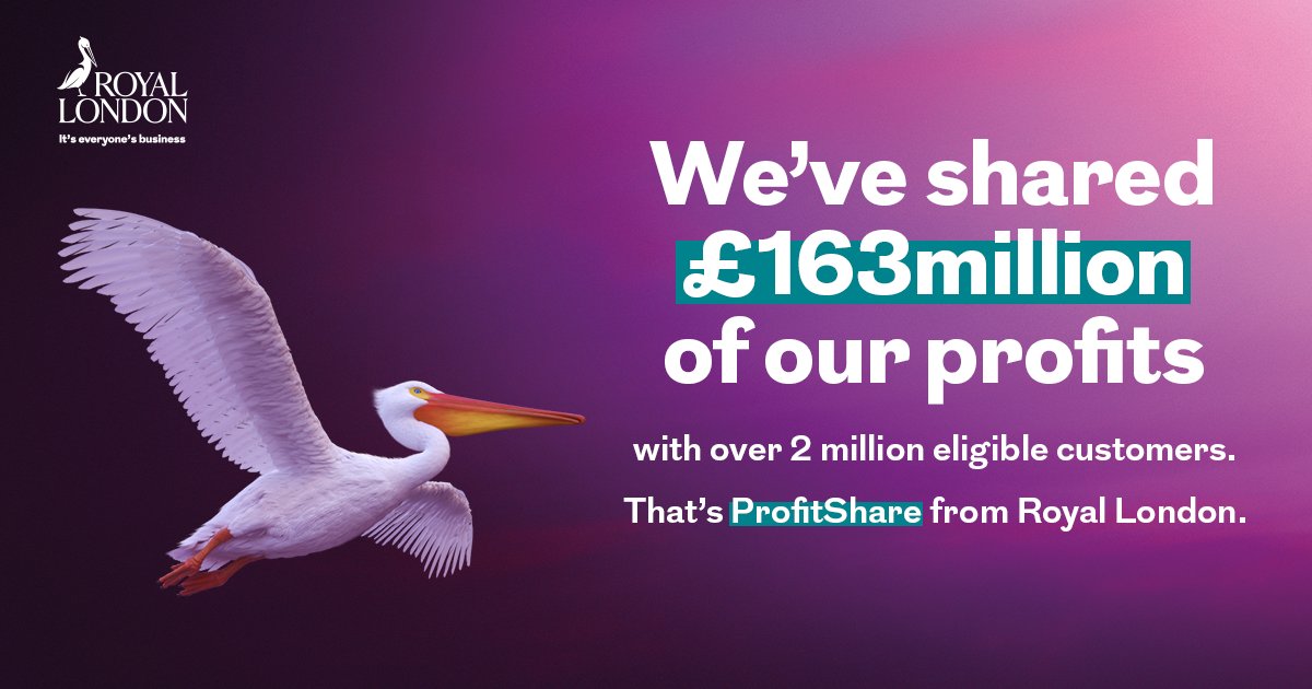 For the eighth year running we’ve awarded ProfitShare to our eligible customers. Click the link to find out more about ProfitShare: royallondon.com/profitshare/?u… #ProfitShare