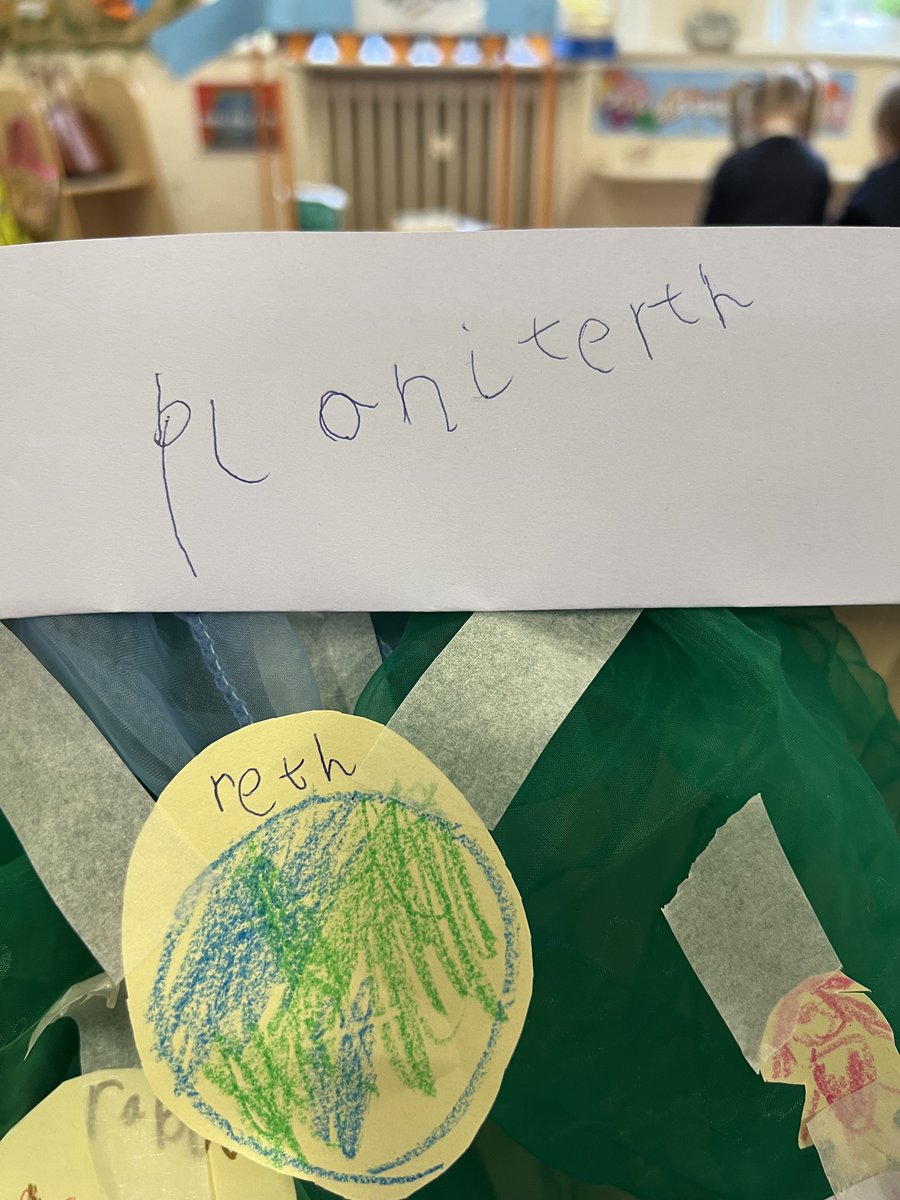 Reception created planet Earth in our Green Week! We are very impressed with their learning.