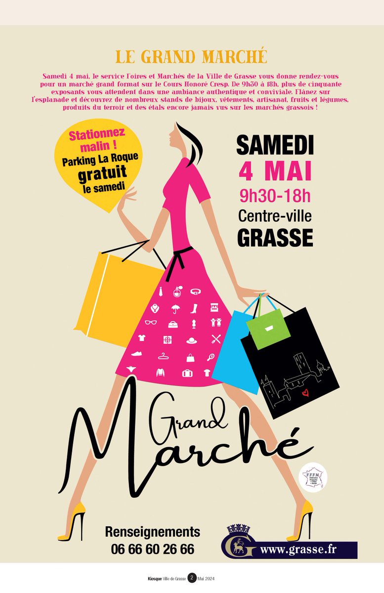 Rendez-vous SAMEDI 4 MAI pour le LE GRAND MARCHÉ !!!