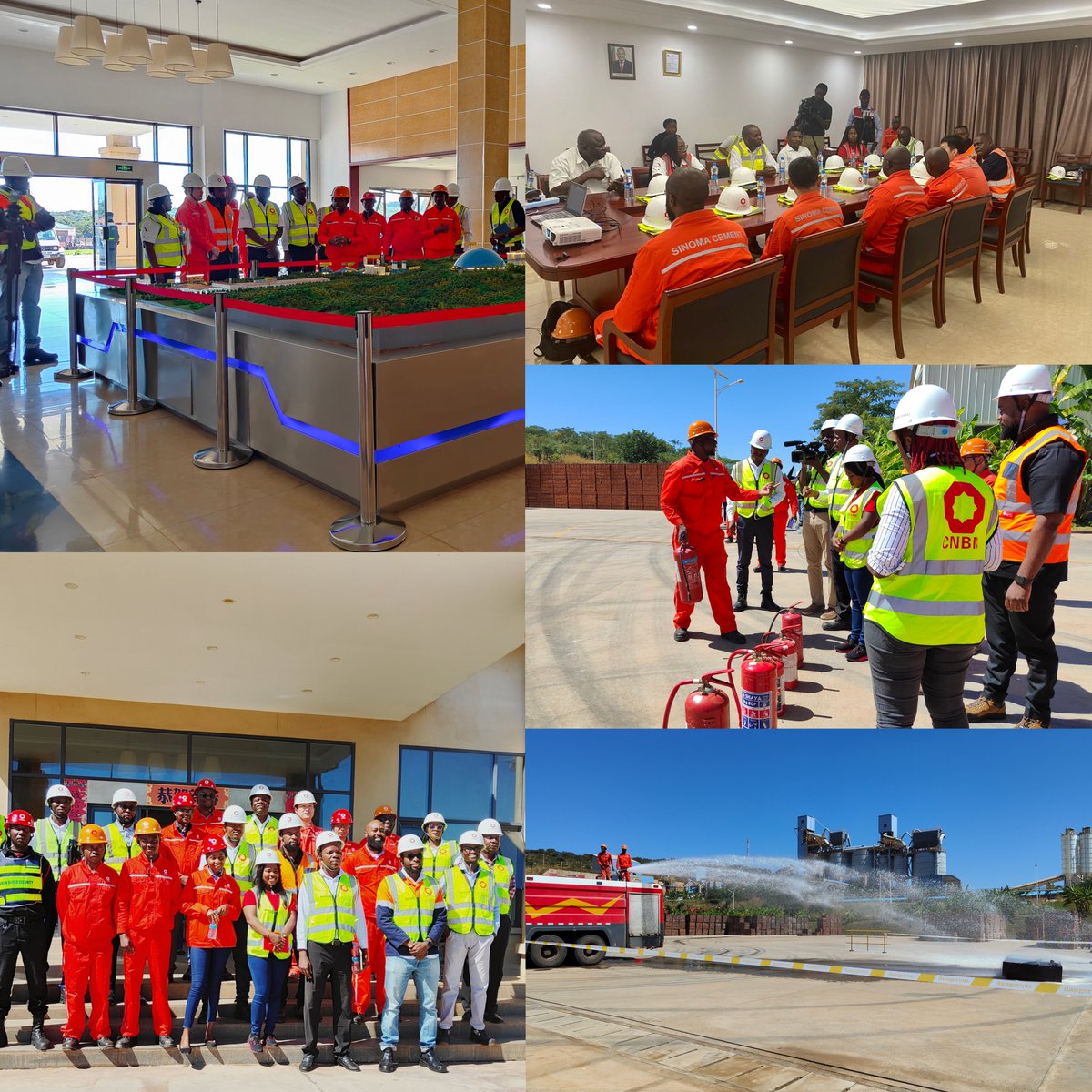 Representatives from the Zambian government departments and enterprises from all walks of life visited China National Building Materials Zambia Industrial Park to inspect the health and safety work and fully affirmed the health and safety work of the industrial park.