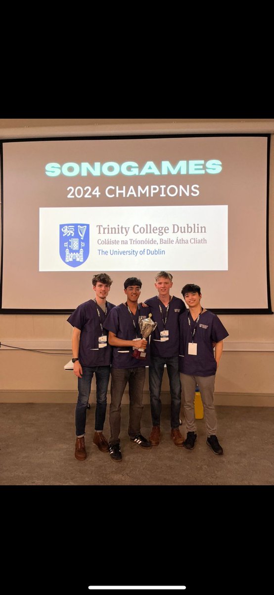 Congratulations to the Trinity Team winners of Sonogames 2024! 👏👏👏👏🙌 A fantastic achievement! well done to all the medical student teams participating & congratulations to the organisers of this super point of care #ultrasound competition! @tcddublin