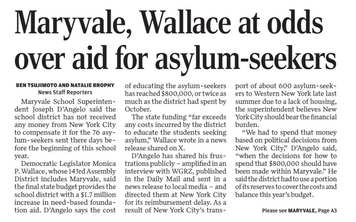 I secured an additional $1.7M in Foundation Aid for Maryvale schools in this budget. Since I took office in 2017, state aid to Maryvale has increased almost 70% from $18.2M in 2016 to $30.9M this year. Republicans want to politicize this issue, while I’m simply trying to fix it.