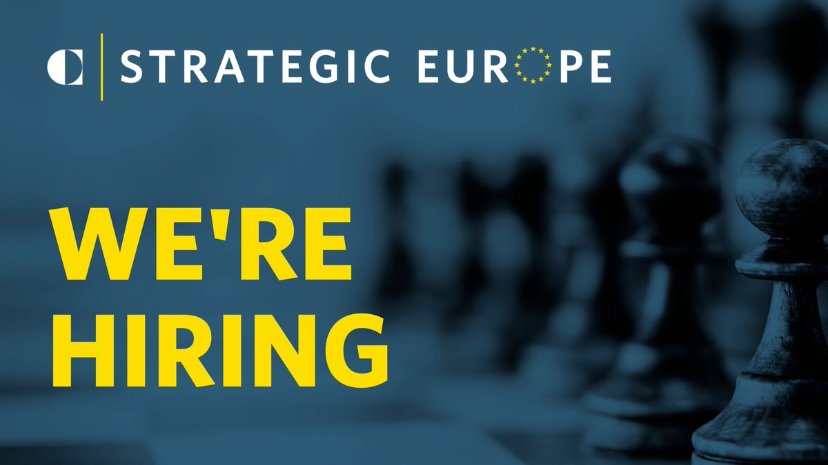 📢 | With the stepping down of its founder @Judy_Dempsey, our flagship 'Strategic Europe' blog seeks a new editor in chief. If you're a media professional with acute editorial judgment, expertise in EU/global affairs, & a wide network, apply by May 17 👉 carnegieendowment.applicantpro.com/jobs/3332592