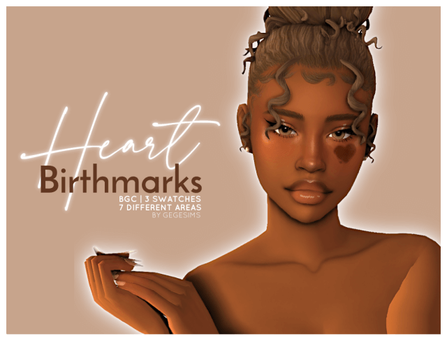 Heart Birthmarks - thesimsbook.com/heart-birthmar… 
#Sims4 #Sims4cc #TheSims4 #ts4cc