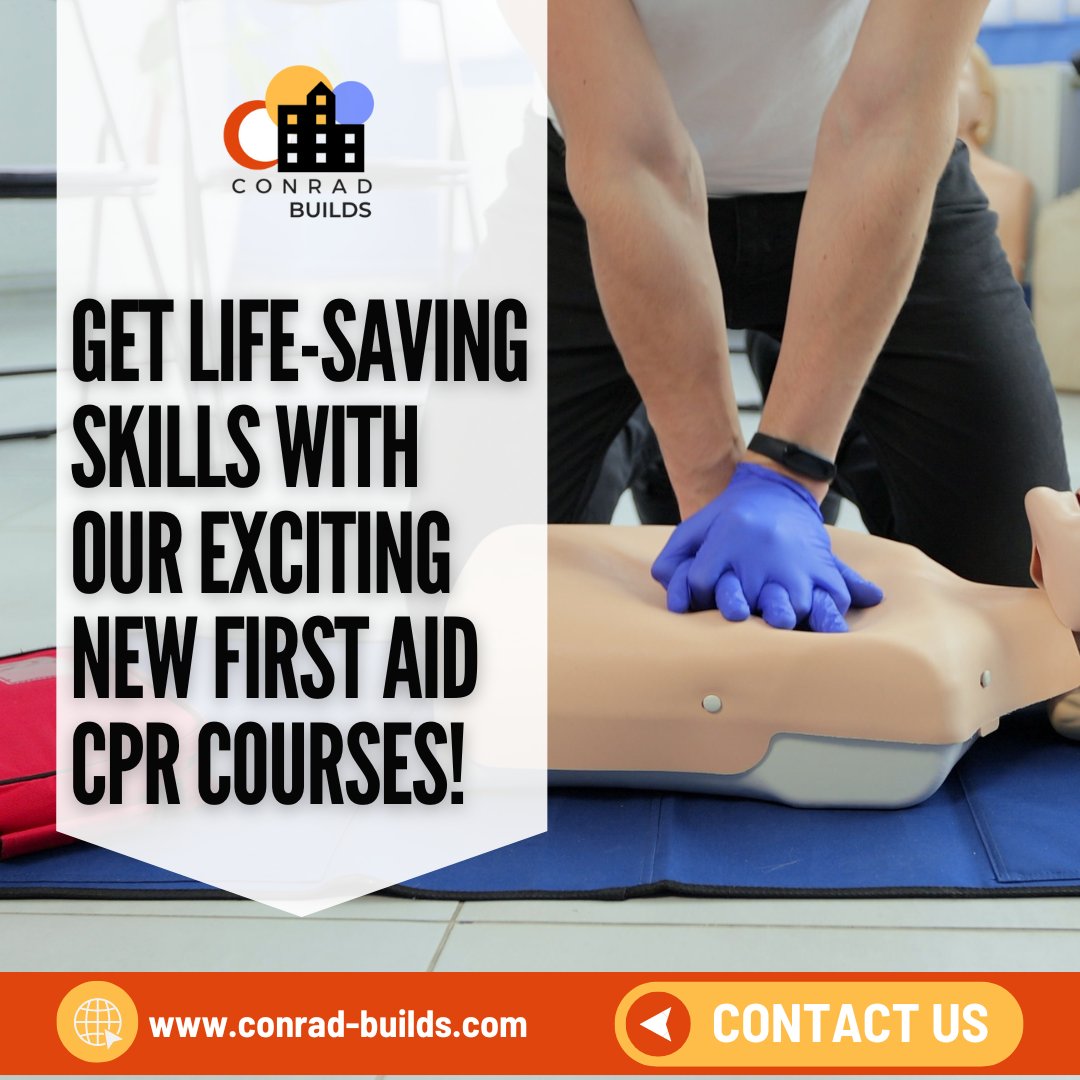 ConradBuilds's tweet photo. Ready to be a hero? Learn life-saving skills with our exciting new First Aid CPR courses! 💉 Get equipped to handle emergencies confidently. Don't wait, take action now! CLICK https://t.co/CijgIwZvce for more info and sign up today.  

#FirstAid #CPR #LifeSavingSkills https://t.co/nrg8EUYOtr