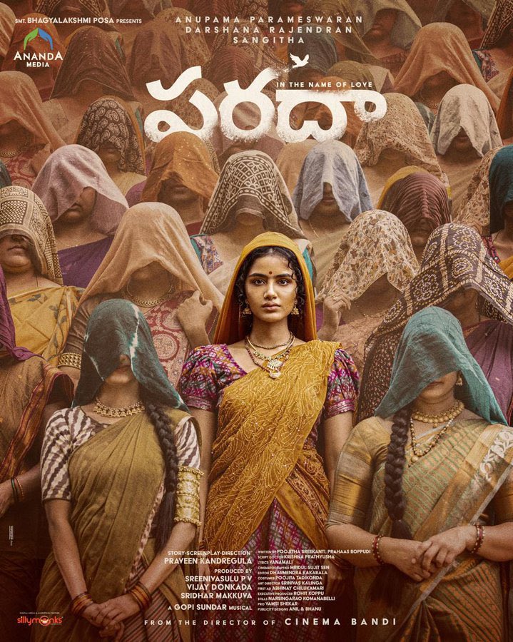 First look & concept video of #Paradha 

- bit.ly/Paradha-Concep…

From the Director of CinemaBandi ~ @praveenfilms, Produced by @AnandaMediaOffl

🌟ing @anupamahere, @darshanarajend & @sangithakrish 

@VijayDonkada @gopisundaroffl @poojita_t @a_chilukamari @RohitKoppu…