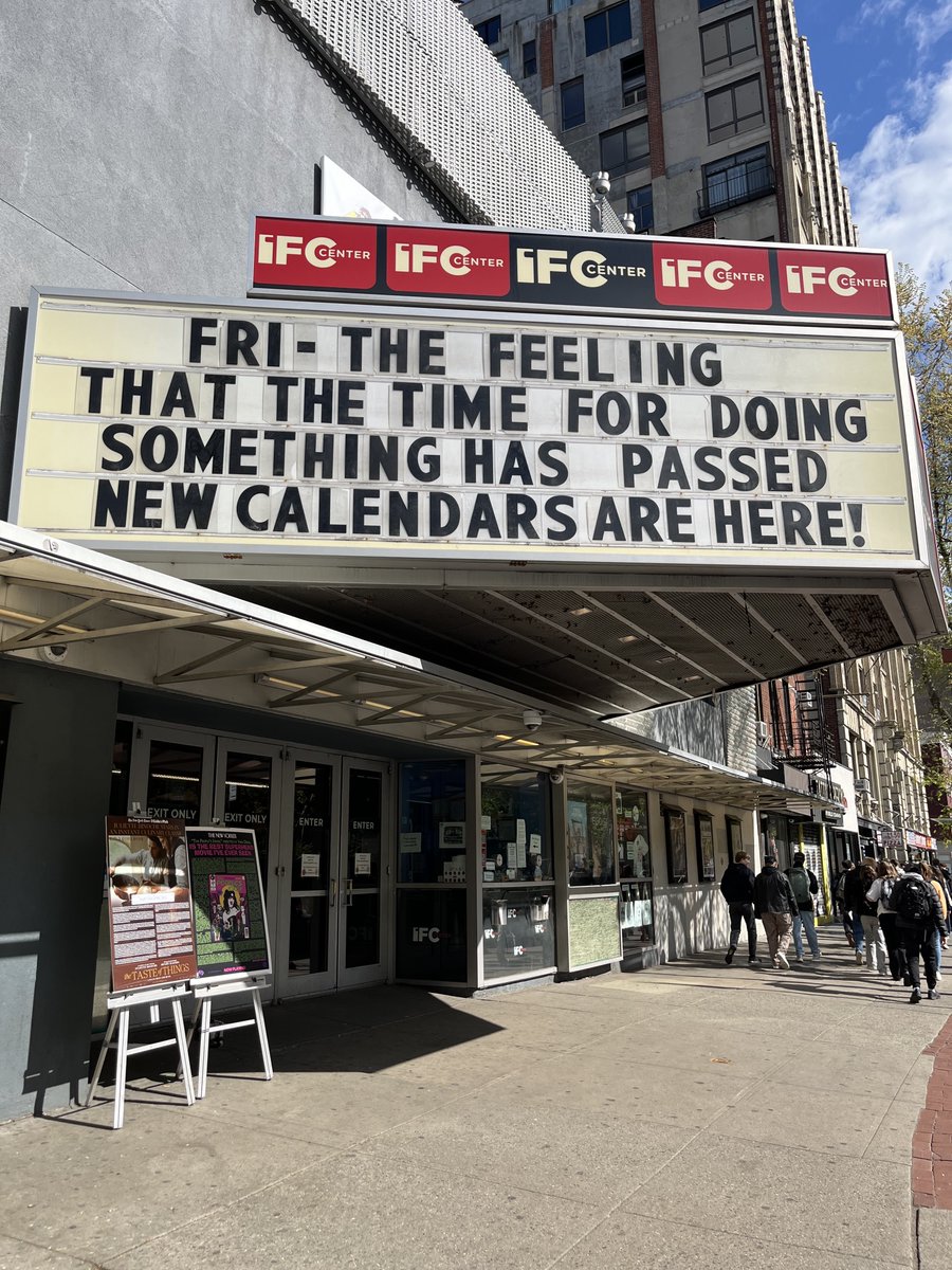 My BDSM comedy "The Feeling That the Time for Doing Something Has Passed" opens theatrically in NYC today (4/26) <a href="/IFCCenter/">IFC Center</a> and <a href="/FilmLinc/">Film at Lincoln Center</a> - <a href="/Collider/">Collider</a> calls it "the funniest of the year" - hope you'll join us, tickets here! thefeelingmovie.com